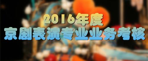 大阴茎日美女视频国家京剧院2016年度京剧表演专业业务考...